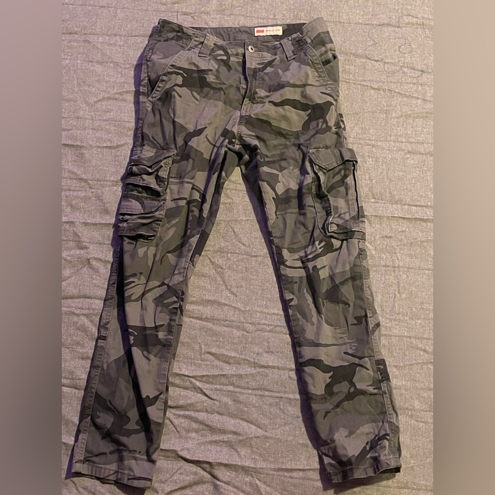 Mens camo cargo pants